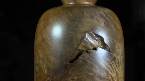 屋久杉の壺  花台付き 屋久杉壺と台セット