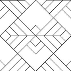 Diamond Chevron Stripes Black