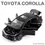 Thumbnail: 1:32 Scale Diecast Metal Toy Car Model Corolla Hybrid Pull Back Sound & Light Ed