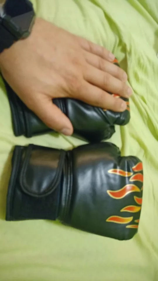 Thumbnail: Kids Boxing Gloves Children Punching Training Sparring Comfortable Adjustable Fi