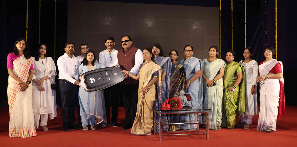 Ambulance donated by the Gaigole family to Deesha International Eye Bank.