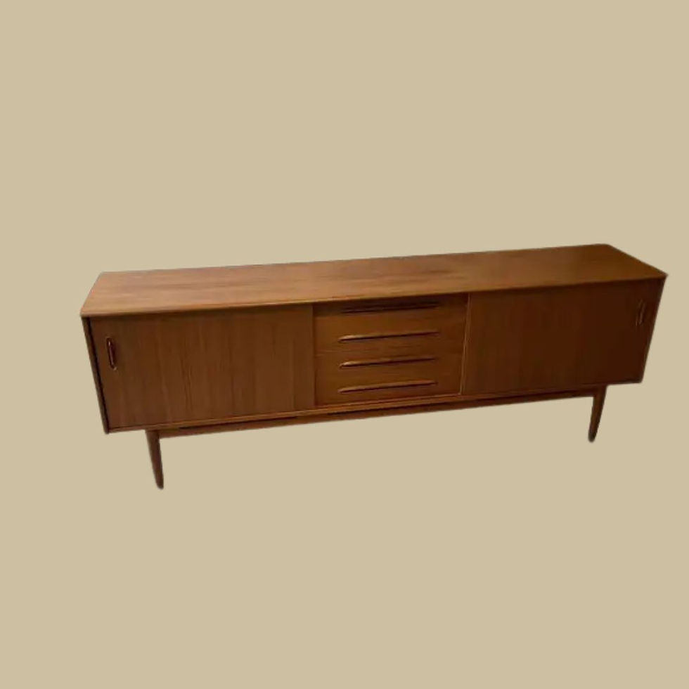 Exklusivt vintage sideboard  från 1960 i valnöt från Troeds Möbelfabrik.