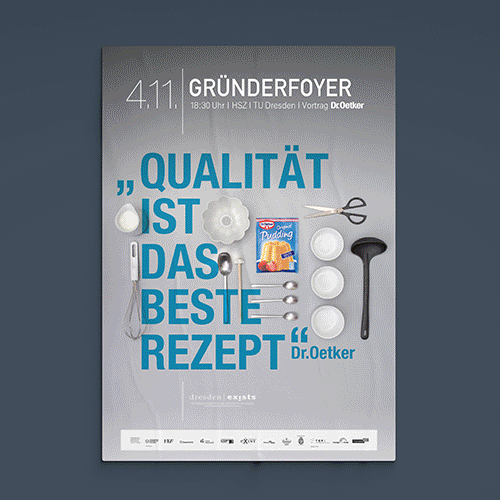 neongrau Dresden Exists Plakat Mockup Kommunikationsdesign