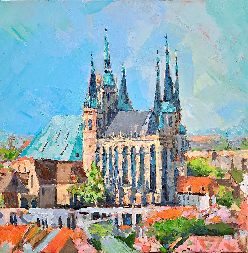 Gotik über der Stadt