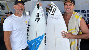 Bid to win a surfboard from Mick Fanning or Joel Parkinson