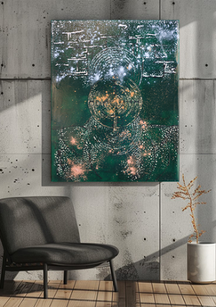 Cosmic Tree, Acrylic on Canvas, 2023