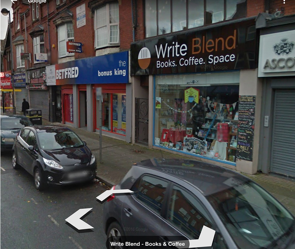 GoogleMap image of Bob's bookshop in Liverpool