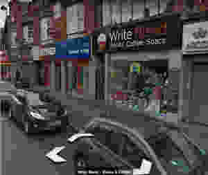 GoogleMap image of Bob's bookshop in Liverpool