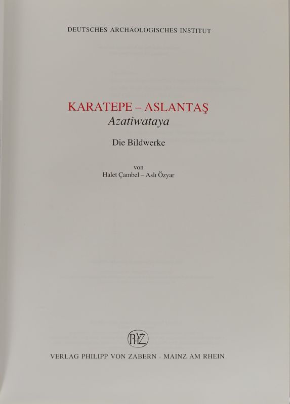 Cambel_ Halet u. Özyar, Ash. Karatepe2.jpg