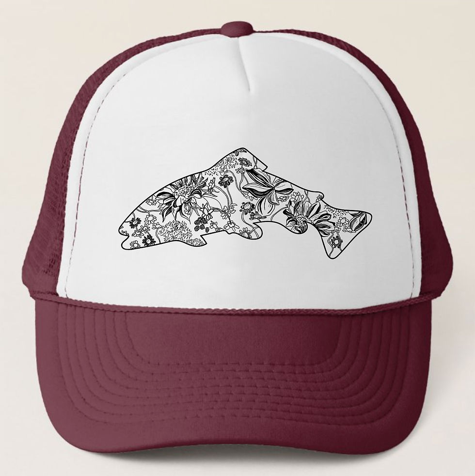 Thumbnail: Floral Trout Foam Hat