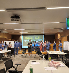 a group of employees participating in an interactive training workshop