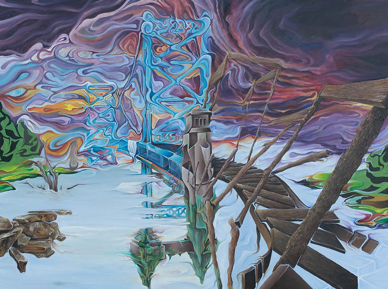 Wagner_Kahle_StepsTowardsTension, kahle wagner, bridge, sky, philadelphia