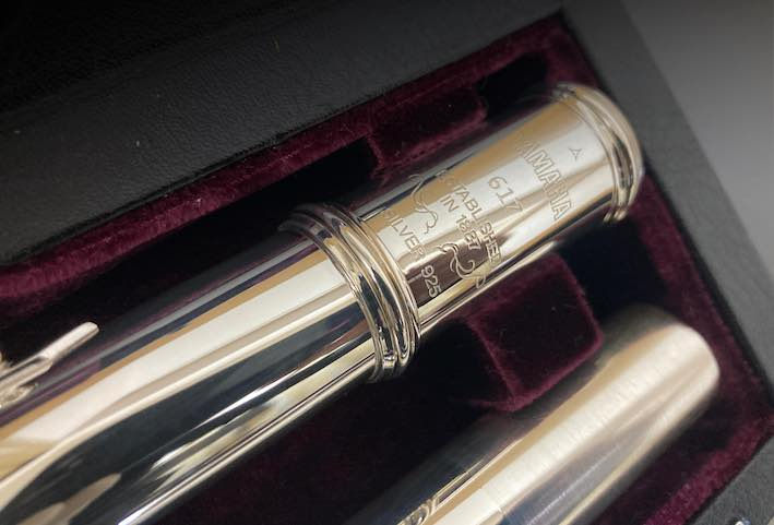 Thumbnail: Yamaha YFL 617 solid silver flute
