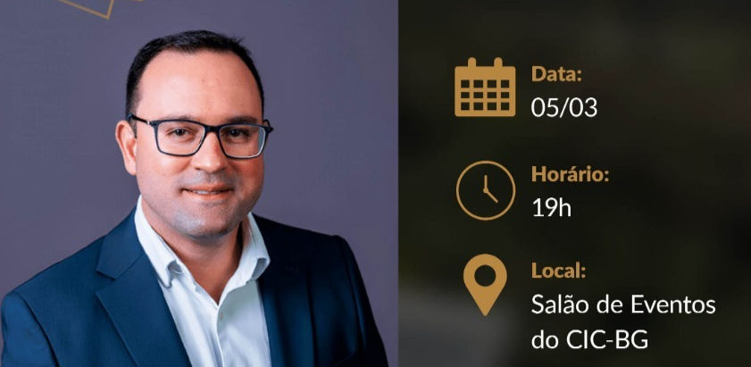 CIC-BG abre temporada de atividades com palestra do prefeito Diogo SiqueiraCIC-BG abre temporada de atividades com palestra do prefeito Diogo Siqueira