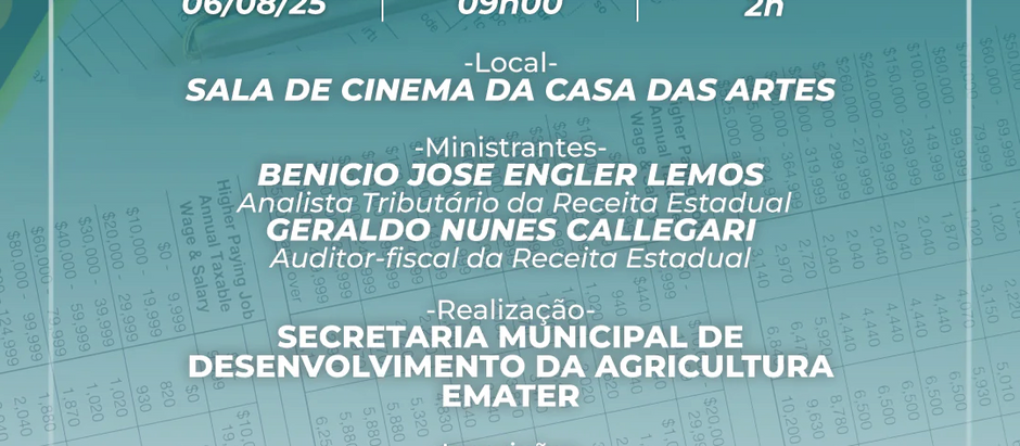 Secretaria de Agricultura promove capacitação sobre Nota Fiscal Eletrônica
