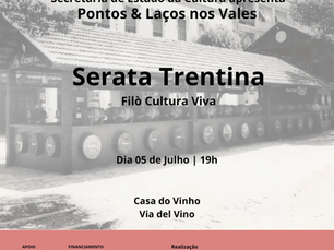 Filò Cultura Viva resgata tradições italianas em Serata Trentina na Casa do Vinho em Bento