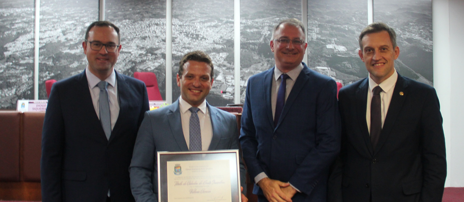 Valerio Caruso, Cônsul-Geral da Itália no RS, agora Cidadão de Bento Gonçalves