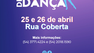 9ª Mostra Bento-gonçalvense de Dança ocupa a Rua Coberta nos dias 25 e 26 de abril