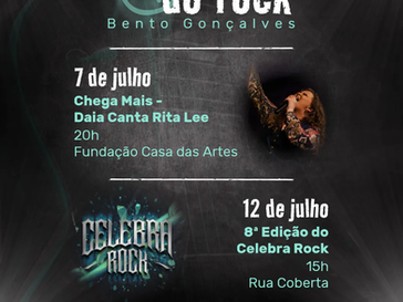 Semana do Rock de Bento Gonçalves celebra o Dia Mundial do Rock com tributo a Rita Lee e festival de bandas autorais