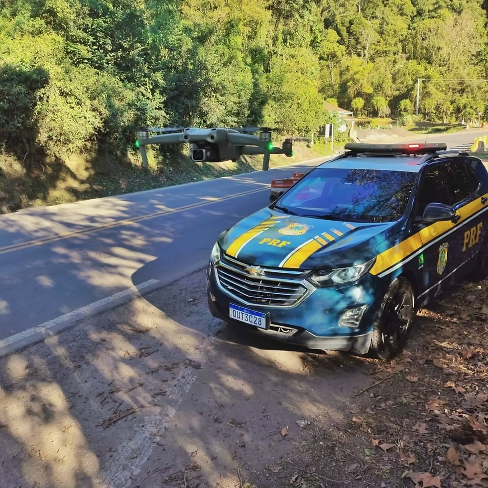 PRF intensifica fiscalização com drones na Serra das Antas para coibir ultrapassagens proibidas