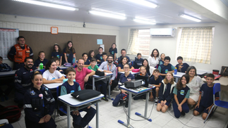 Primeira ação do Projeto Samuzinho é realizada na Escola Oscar Bertholdo