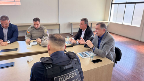 Em coletiva de imprensa no CIOp, GM, BM e Polícia Civil apresentam os números da segurança pública de 2025