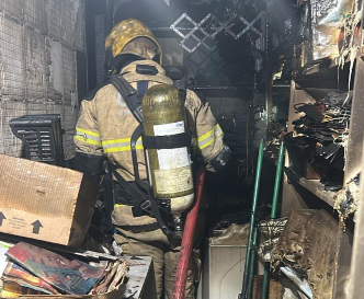 Incêndio atinge residência no bairro Santa Marta durante a madrugada em Bento Gonçalves