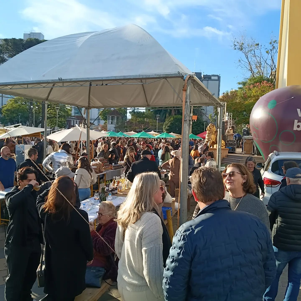 Milhares de pessoas celebram o Dia do Vinho Brasileiro na Praça das Rosas em Bento Gonçalves