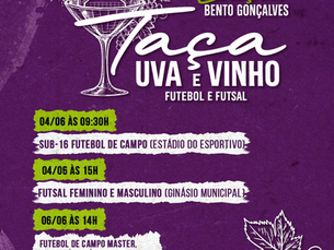 Bento Gonçalves recebe jogos de volta da Taça Uva e Vinho