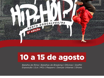 6º Sesc Hip Hop trará oficinas e shows gratuitos a Bento Gonçalves de 10 a 15 de agosto