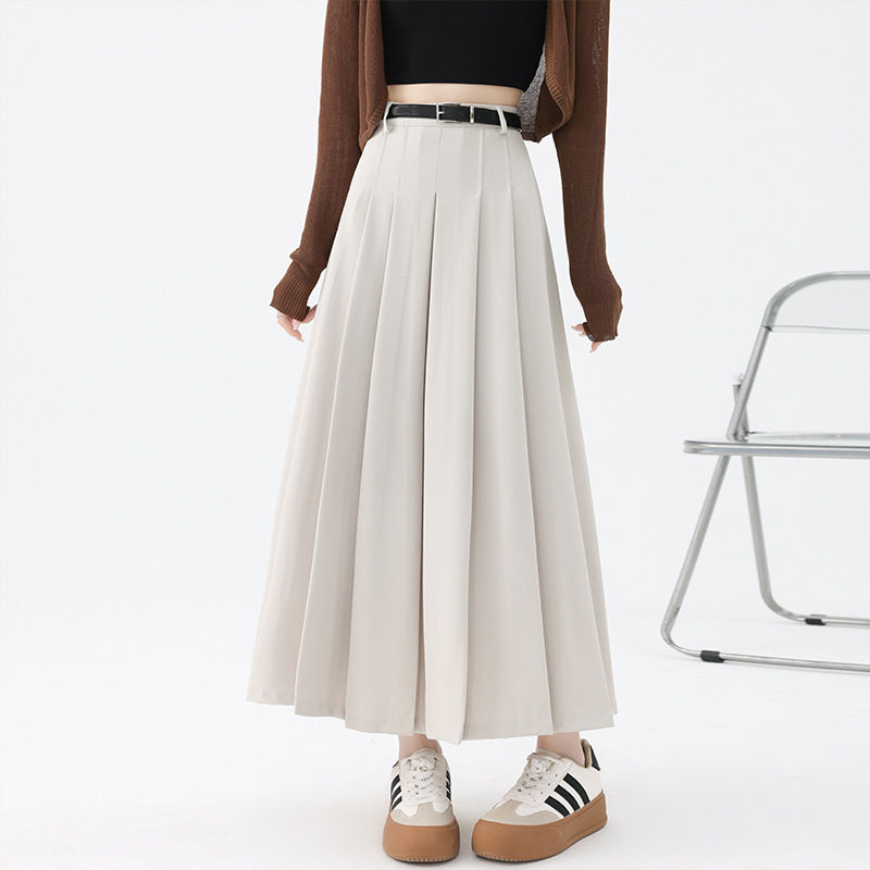 Sculpt Pleated Midi Skirt