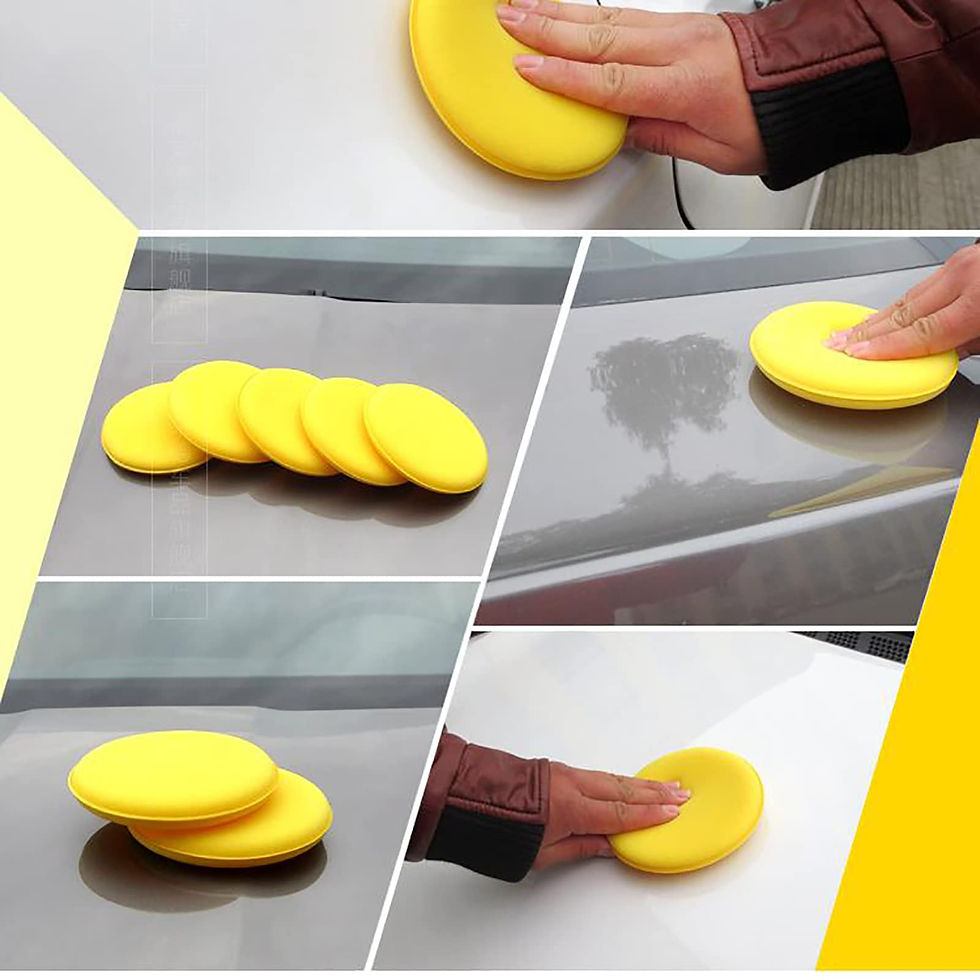 Thumbnail: 3/6/12/24Pcs 4 Inch Wax Foam Applicator Pad Microfiber Detailing Car Polishing