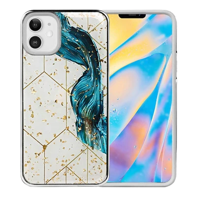 Thumbnail: iPhone 12 5.4" Chrome Glitter Hybrid Case