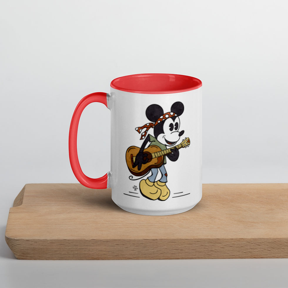 Thumbnail: Vintage Rockstar Mickey Badlands Ceramic Mug
