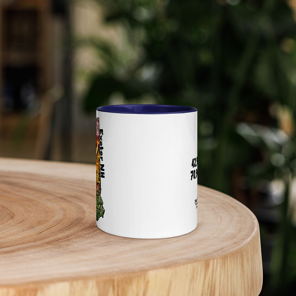 Thumbnail: Squamscott River Exeter NH Ceramic Mug with Color Inside
