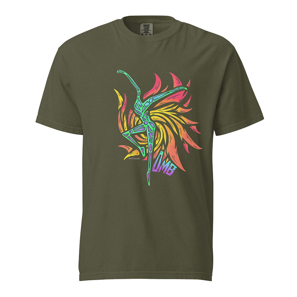 Thumbnail: Fire Dancer Unisex Color Comfort Garment-dyed Heavyweight T-shirt