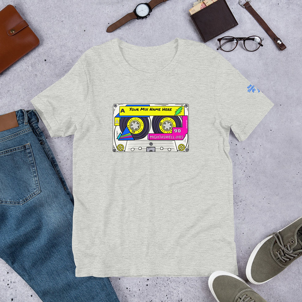 Thumbnail: Might As Well - Custom Mix Tape Bella + Canvas Unisex T-shirt
