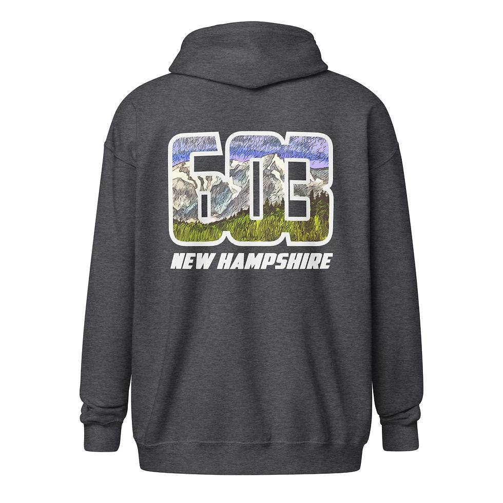 Thumbnail: 603 Franconia Ridge NH w/Embroidered Logo Unisex Heavy Blend Zip Hoodie