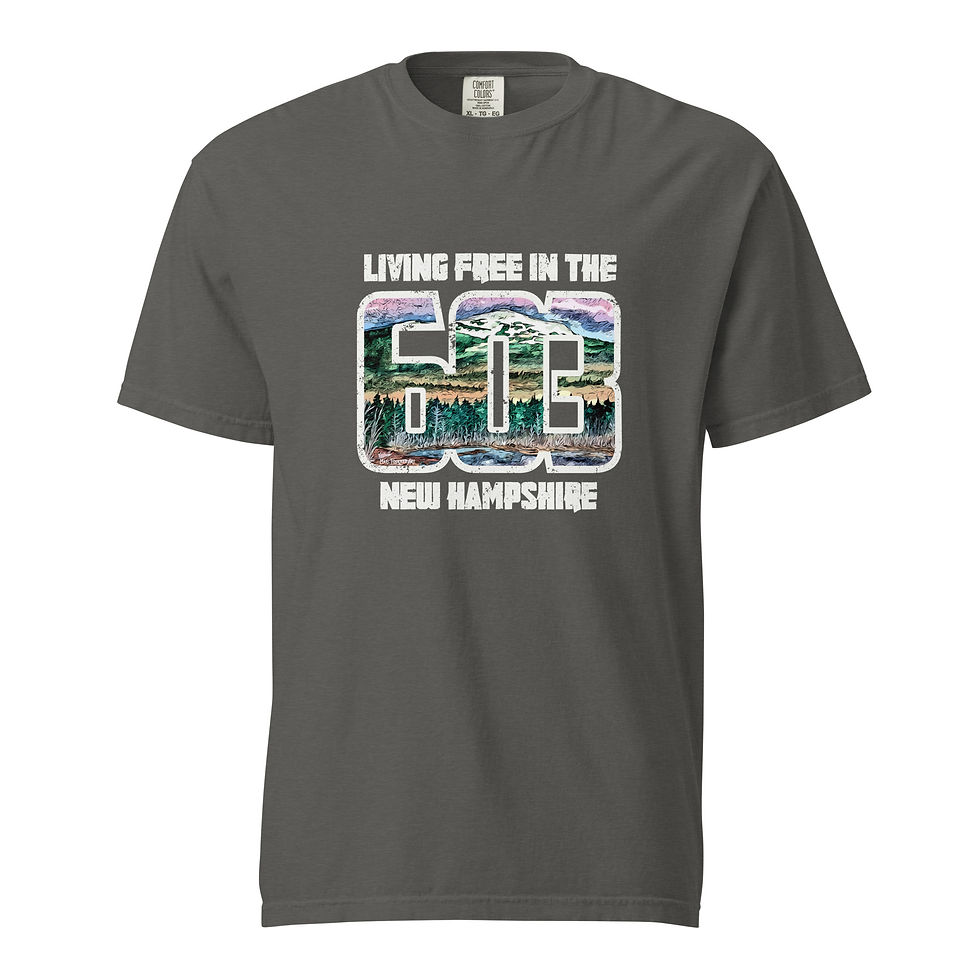 Thumbnail: New Hampshire Living Free Monadnock Comfort Colors Unisex Garment-dyed T-shirt