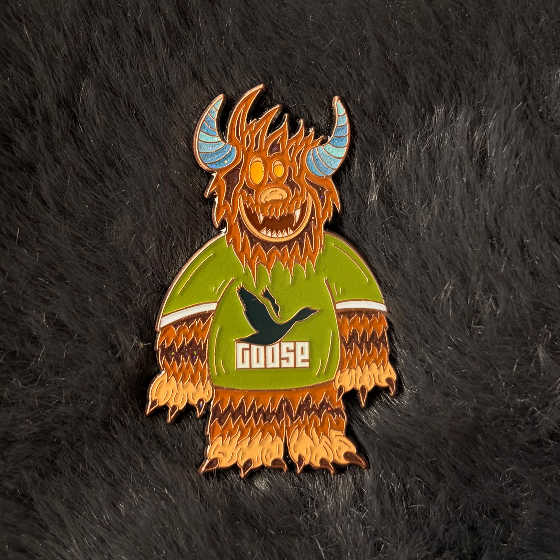 Yeti 1.75” Goose Fan Enamel Pins