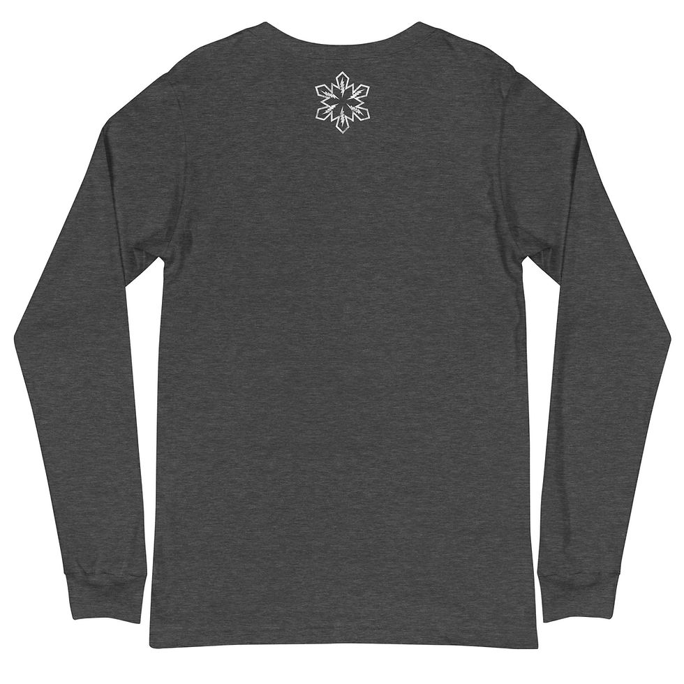 Thumbnail: Skier Bear Rough Cut Unisex Bella + Canvas Long Sleeve Tee 