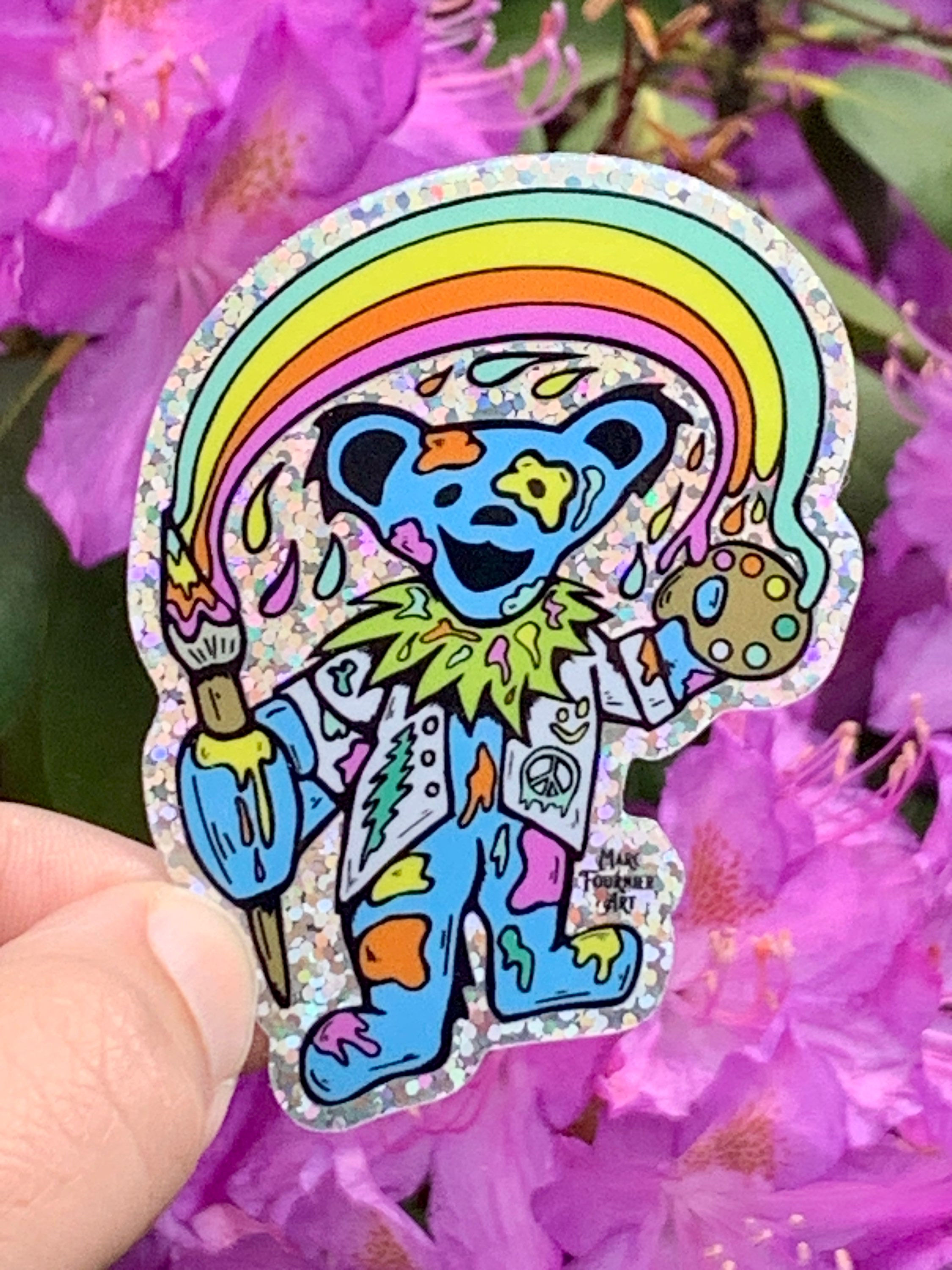 Painting Bear 3” Stickers