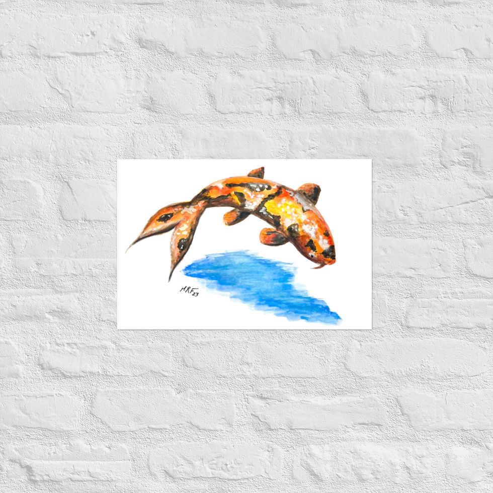 Thumbnail: Koi Fish Watercolor Art Print
