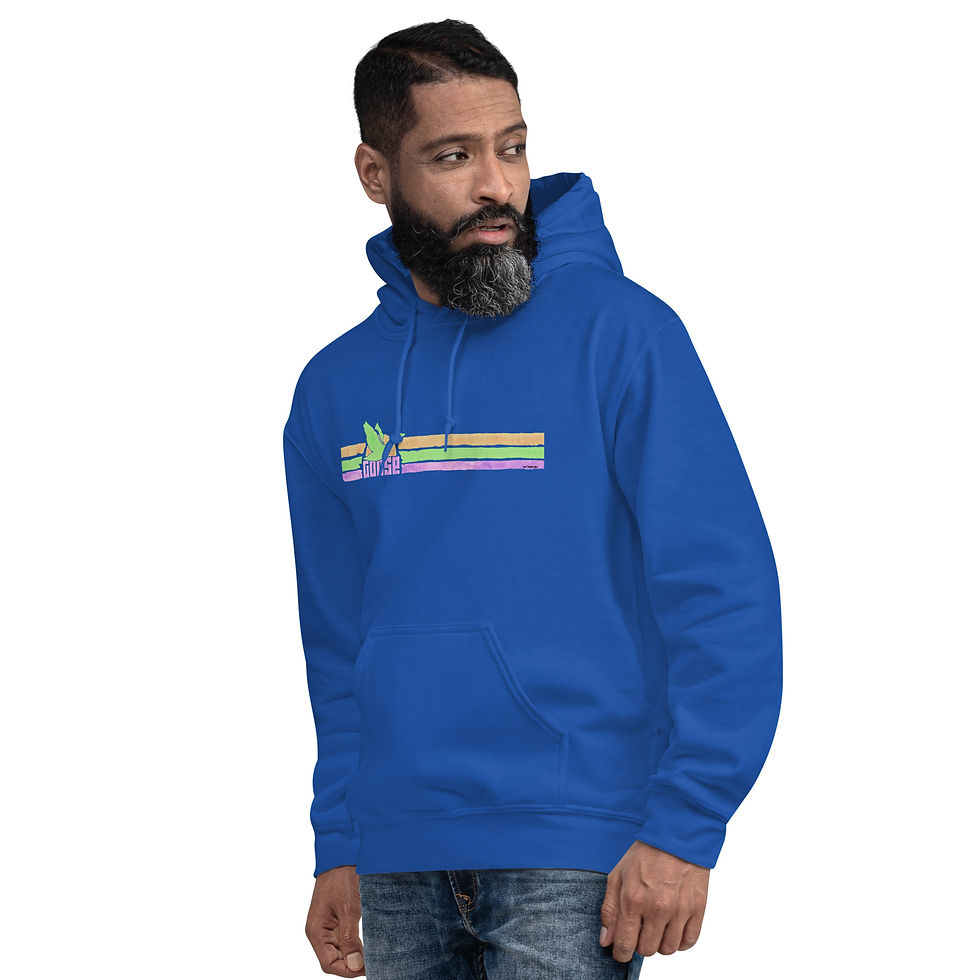Thumbnail: Goose Vintage Stripes Unisex Heavyweight Hoodie