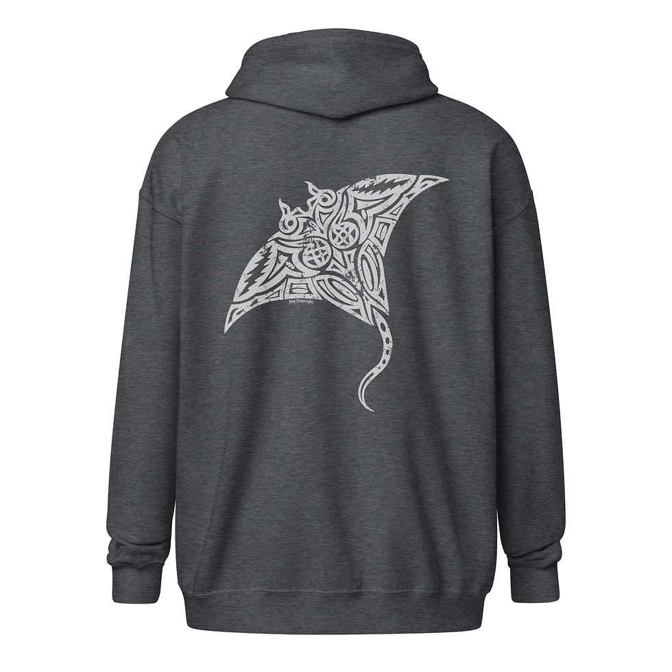 Thumbnail: Bolt Stingray Embroidered Logo Unisex Heavy Blend Zip Hoodie