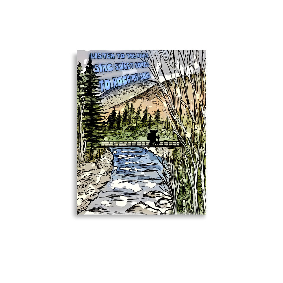 Thumbnail: Pemigewasset Wilderness NH - Brokedown Palace Graphic Art Print