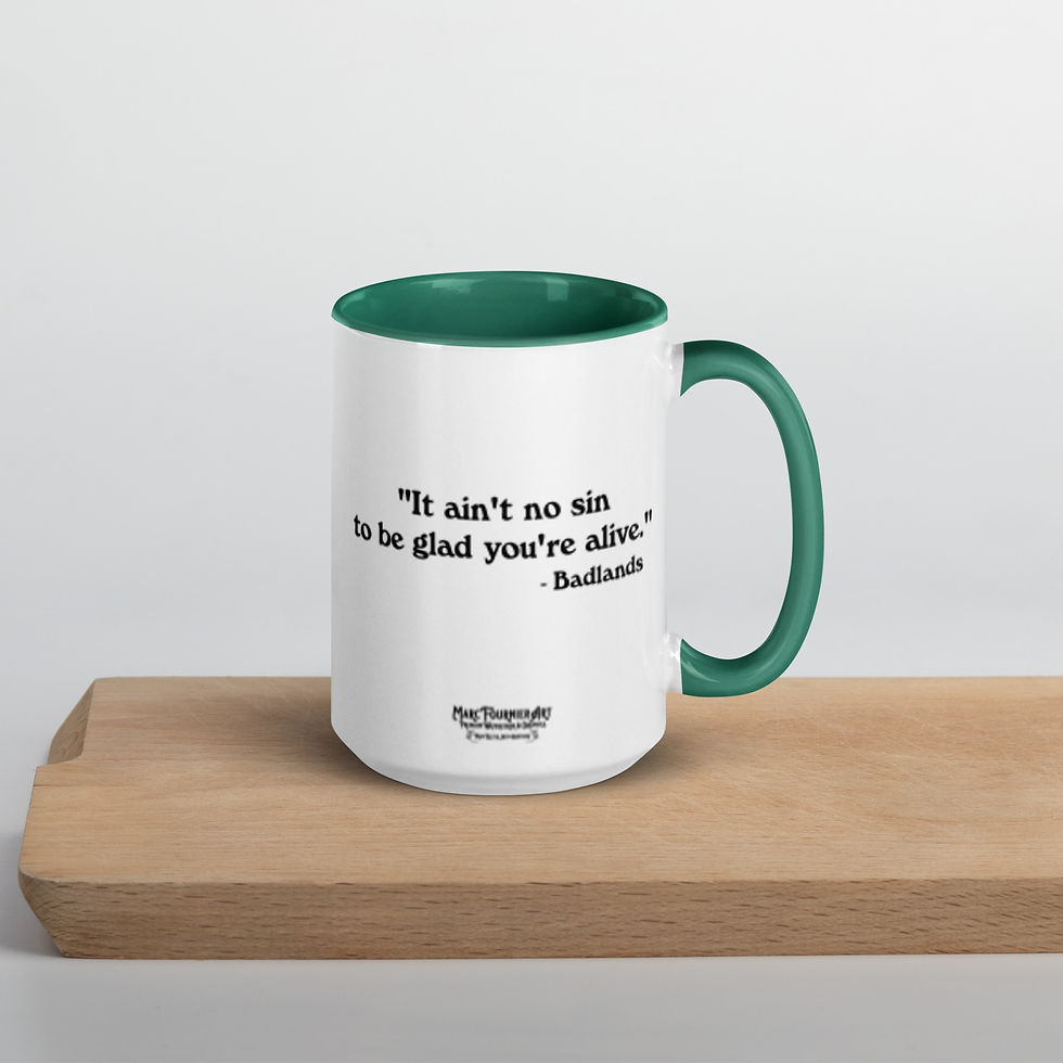 Thumbnail: Vintage Rockstar Mickey Badlands Ceramic Mug