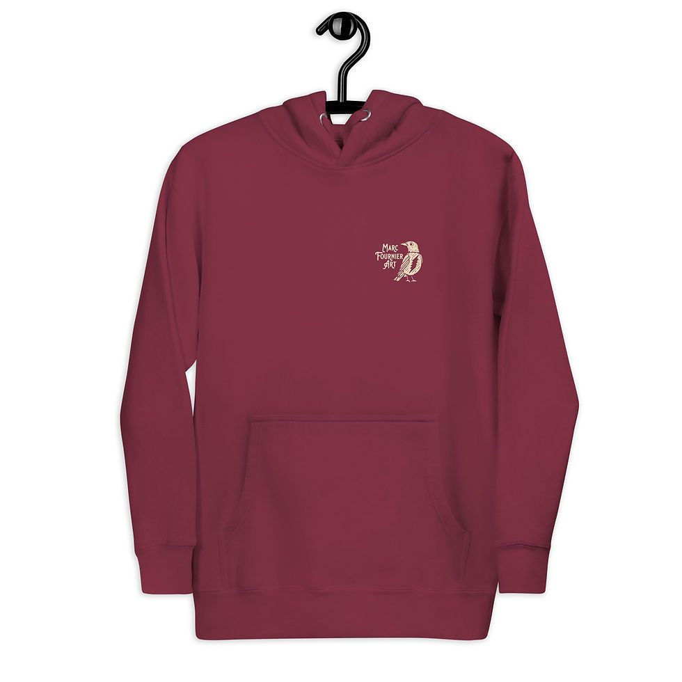 Thumbnail: Biking Bear Minimalist Unisex Hoodie