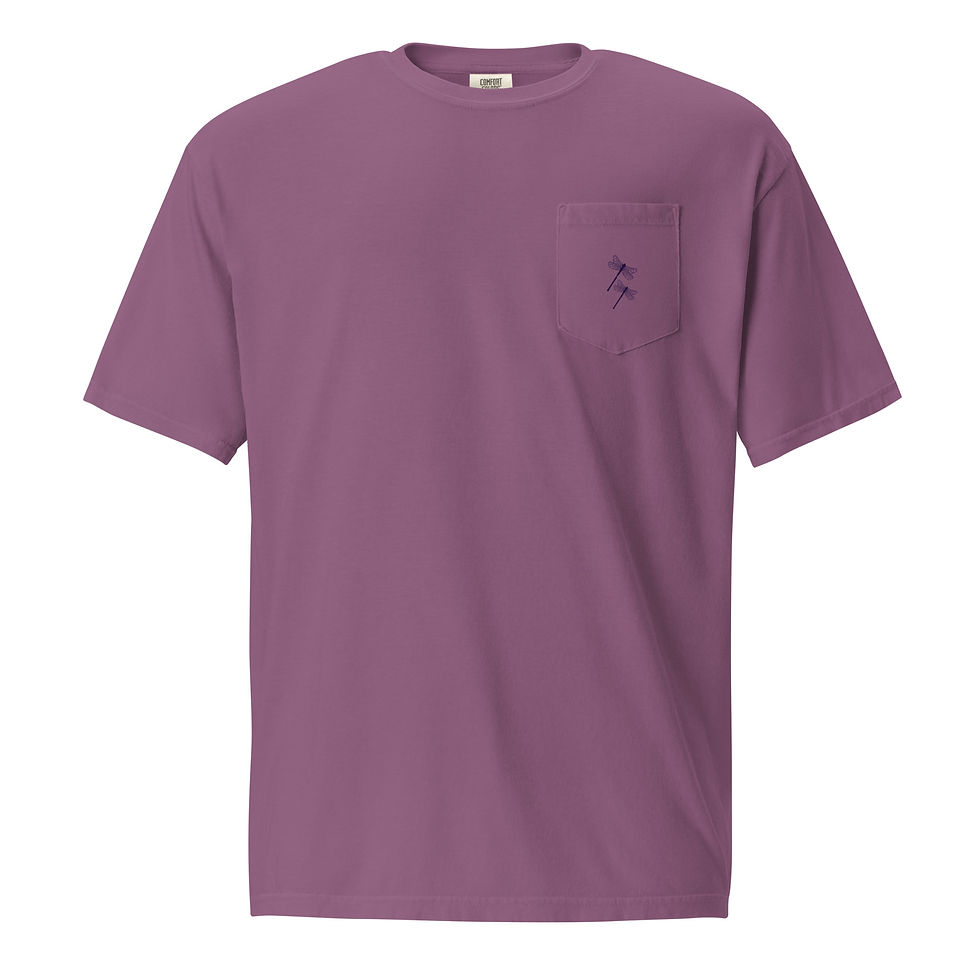 Thumbnail: Dragonfly Inn Unisex Comfort Colors Pocket T-shirt Custom Gilmore T-shirt