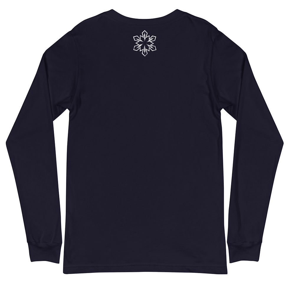 Thumbnail: Skier Bear Rough Cut Unisex Bella + Canvas Long Sleeve Tee 
